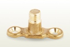 single pipe rings Male Brass Backplate