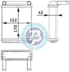 003 835 3501 Heat exchanger interior heating