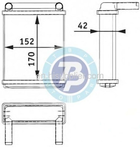 replacement part Heat exchanger interior heating