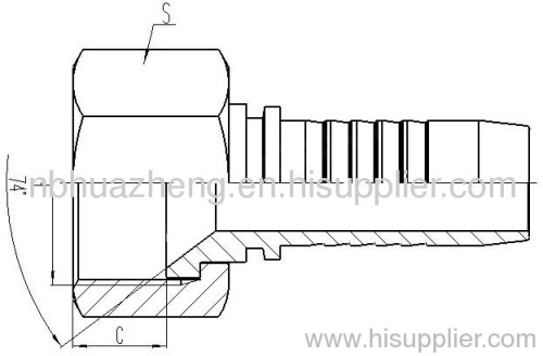 Metric Female 74°Cone Seat Seal