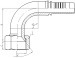 90° Metric Female 74°Cone Seat Seal