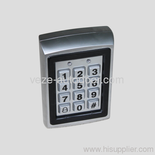 Waterproof access control keypad for automatic doors