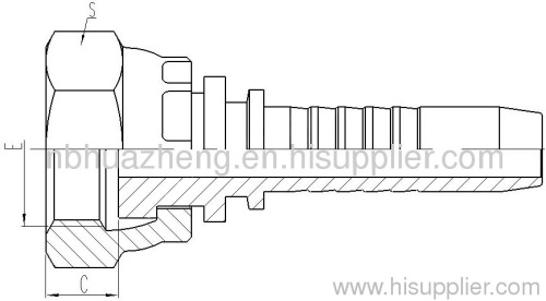 Metric Female Flat Seal