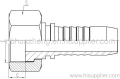 Metric Female Flat Seal