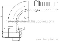 90° Metric Female Flat Seal