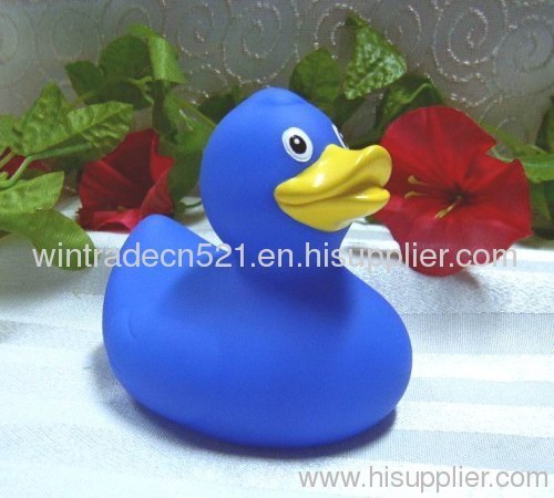 Rubber blue duck for baby bath
