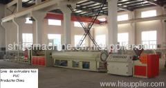 Plastic extrusion machine plant