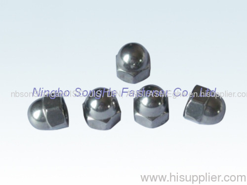 Hexagon domed cap nuts DIN1587 Hex domed cap nuts