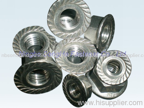 Hexagon flange nuts DIN6923 ISO4161 Hex flange nuts