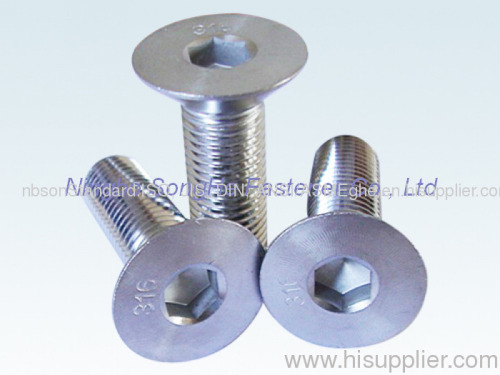 Hexagon socket coutersunk head screws DIN7991 ISO10642
