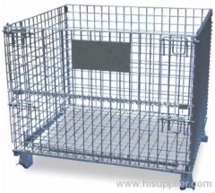 Galvanized welded wire mesh container