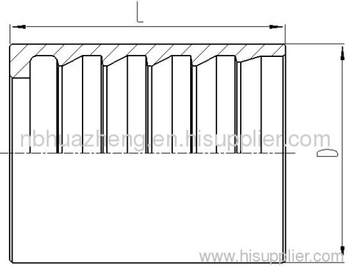 No-Skive Ferrule for SAE 100R1AT/EN 853 1SN Hose