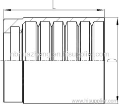 No-Skive Ferrule for SAE 100R1AT/EN 853 1SN Hose