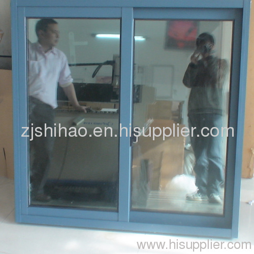 Double glazed glass aluminum frame windows