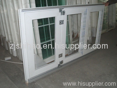 Double glazed glass PVC windows doors