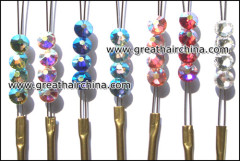 7 vivid Colors Crystal Hair Diamond/Bling/Jewelry In stock