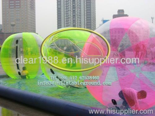 water ball in inflatable pool