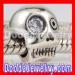 european sterling silver skull head charm beads