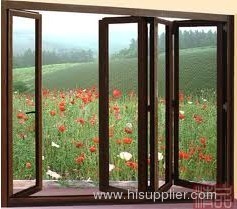 Aluminum folding window