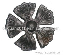 OGS wrought iron hot stamped flowers