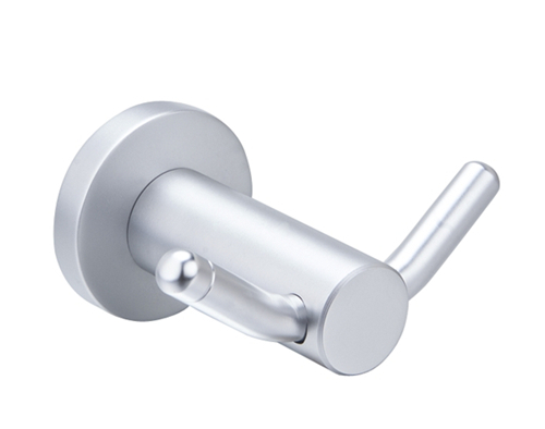 Aluminum bathroom hooks