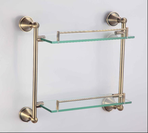 Bronze glass shelf Article Rack