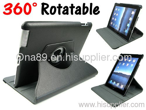 iPad 2 360 degree Rotating Leather Case Cover