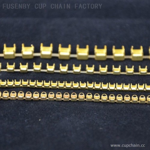 round cup chain strass cup chain square cup chain