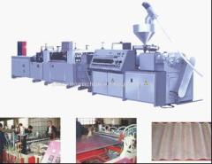 wave plate extrusion production line