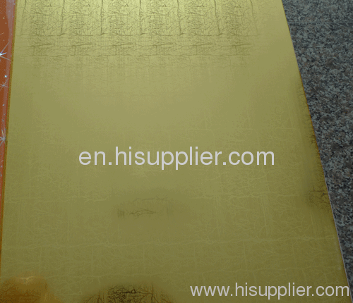 yellow color pvc panel