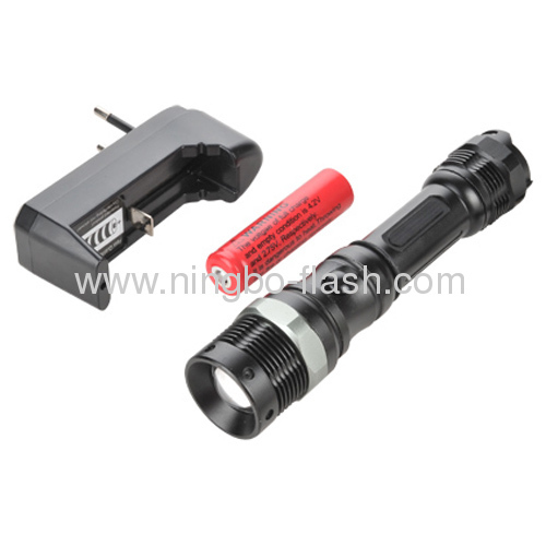 Lithium Battery Rechargeable Flashlight