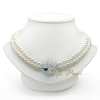 6.5-7.5mm AA Double Rowed Freshwate Pearl Necklace
