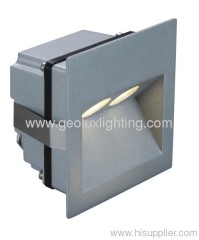 2*1W recessed /surface LED wall lamp