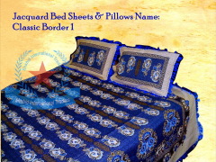 Jacquard Embroidery Bed Covers & Pillows, Bed Sheets