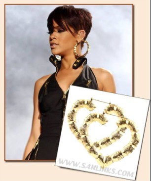 Basketball Wives Bamboo Door Knocker Earrings for February  History Month