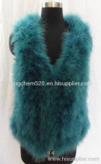 feather fur vest waistcoat coat shawl