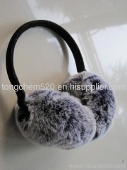 rex rabbit fur ear muffs