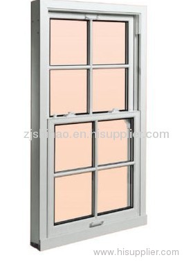 Double glazed glass PVC sash windows