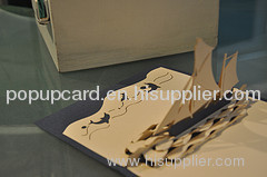 Yatch 1 - Handmade 3D pop-up greeting card