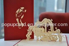 Music Instrument - Handmade 3D pop-up greeting card