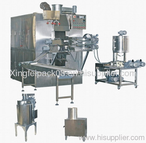 Multifunctional automatic cream-filled egg roll wafer machine