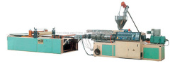 Plastic and wood wave sheet extrusion line
