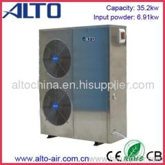 High efficiency heat pump pool heater(35.2kw,stainless steel cabinet)