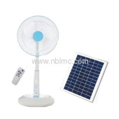 Solar Powered Stand Oscillating Fan