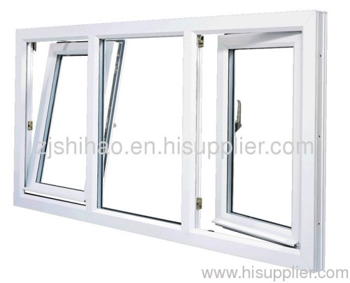 Double glazed glass tilt and turn windows