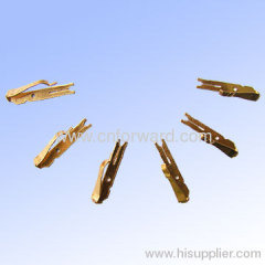 Customized precision bronze brass metal stamping contact