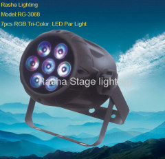 NEW 7pcs LED RGB Tri Color LED Par Light,PAR64 Effect Light