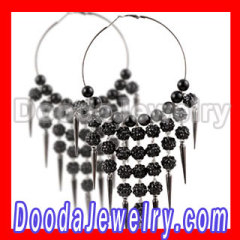 basketball wives Black spike earrings