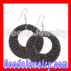 Bamboo Earring with rhinestones