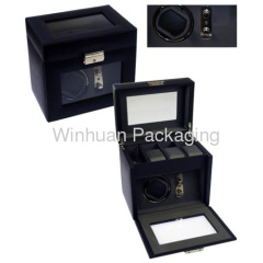 Luxury Watch Winder Multi Controller Chrome Hinges and Lock